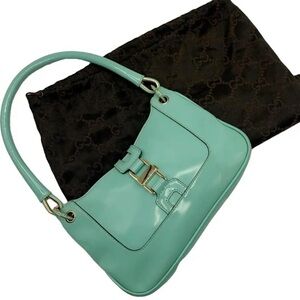 Gucci Mini Jackie Patent Calfskin Bag beautiful Tiffany color 😍🚫SOLD SOLD SOLD 🚫